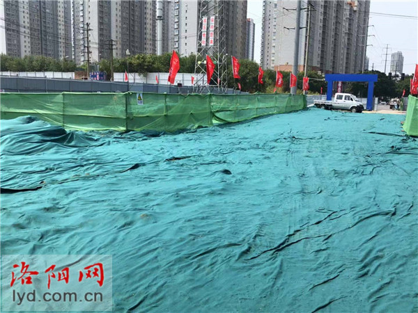 9月份起河南洛陽新開工工地及待建工地必須使用土工布